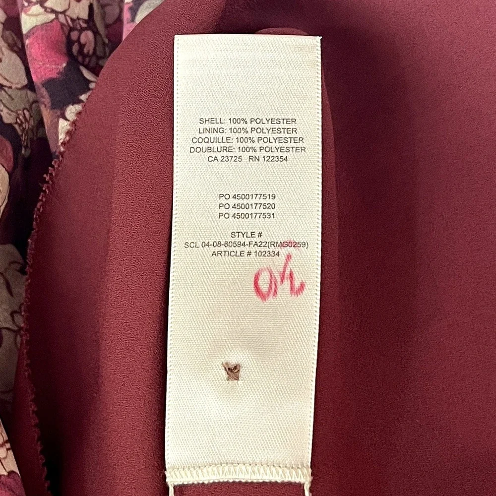 Wilfred By Aritzia Womens Floral Daydreamer Mini Dress Size XS Cottagecore